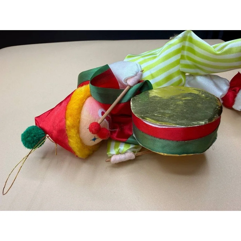 Vintage '80s‎ Russ Berrie Clown Drummer Christmas Ornament 8